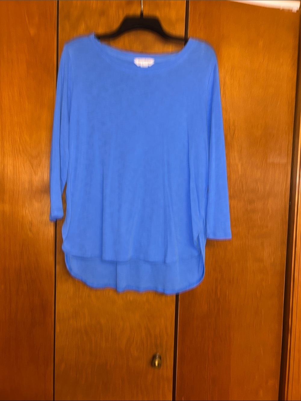 Tommy Bahama Ashby Royal Blue Scoop-Neck 3/4 Sleeve Top